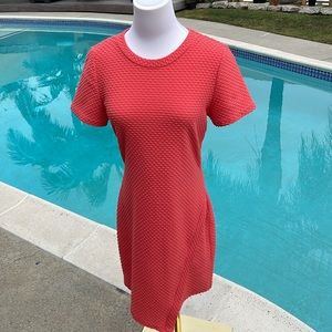 dee elle orange midi dress, size small